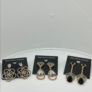 Saks Fifth Avenue Elegant Earring Set